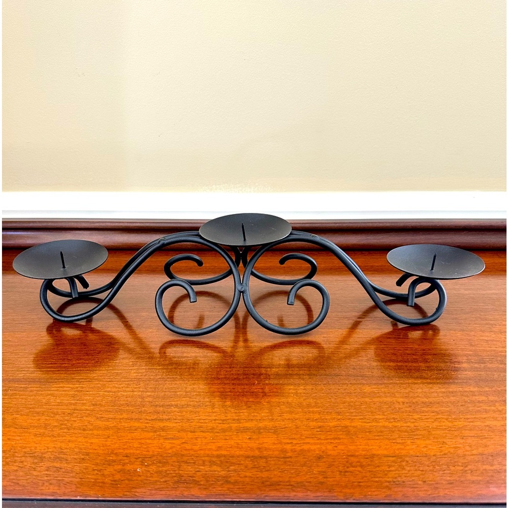 Southern Living at Home - RED MOUNTAIN Iron Triple Swirl Candle Holder